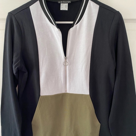 Venus knit color block sweater/sweatshirt - Picture 2 of 4